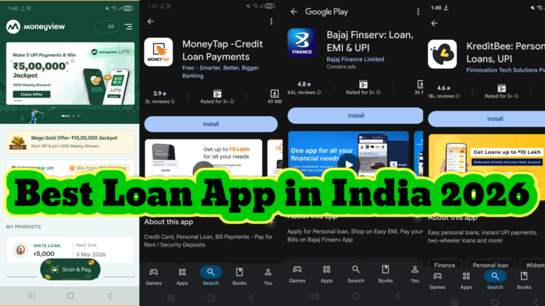 Loan App in India 2026 – Instant Personal Loan देने वाले Top Trusted Apps